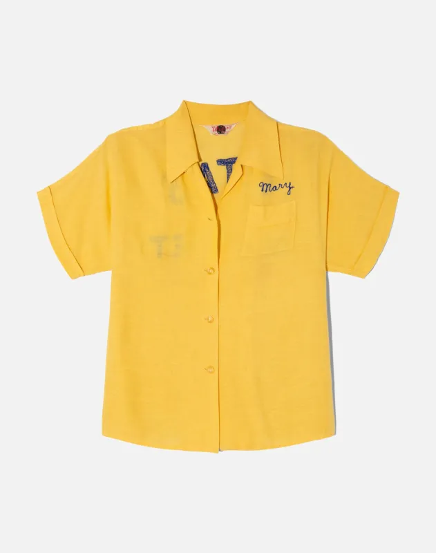 Vintage 50s Bowling Shirt - #1544 made by Re/Done