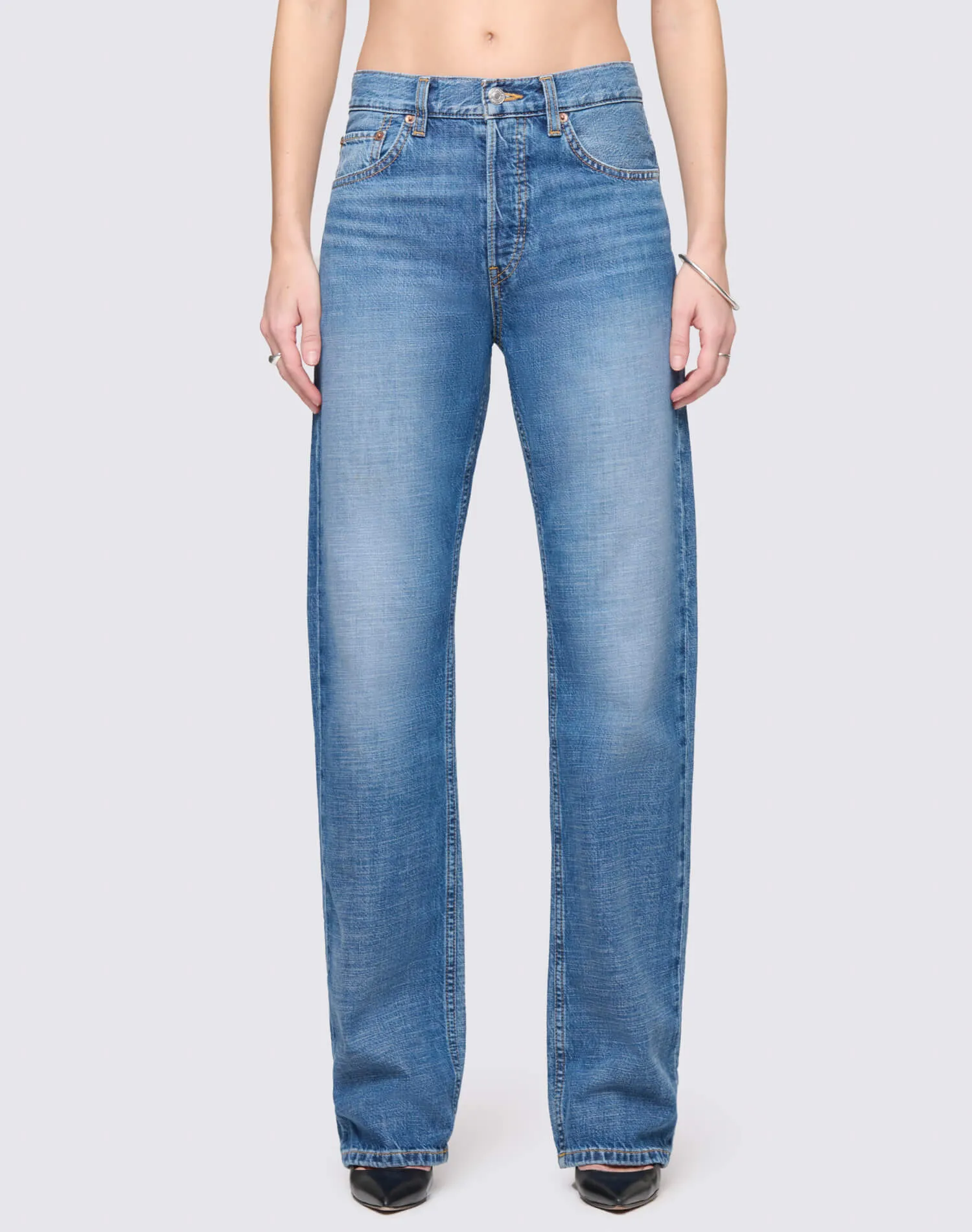 Surplus Cinched Straight - Crystal Indigo sold by Re/Done product image thumbnail 3