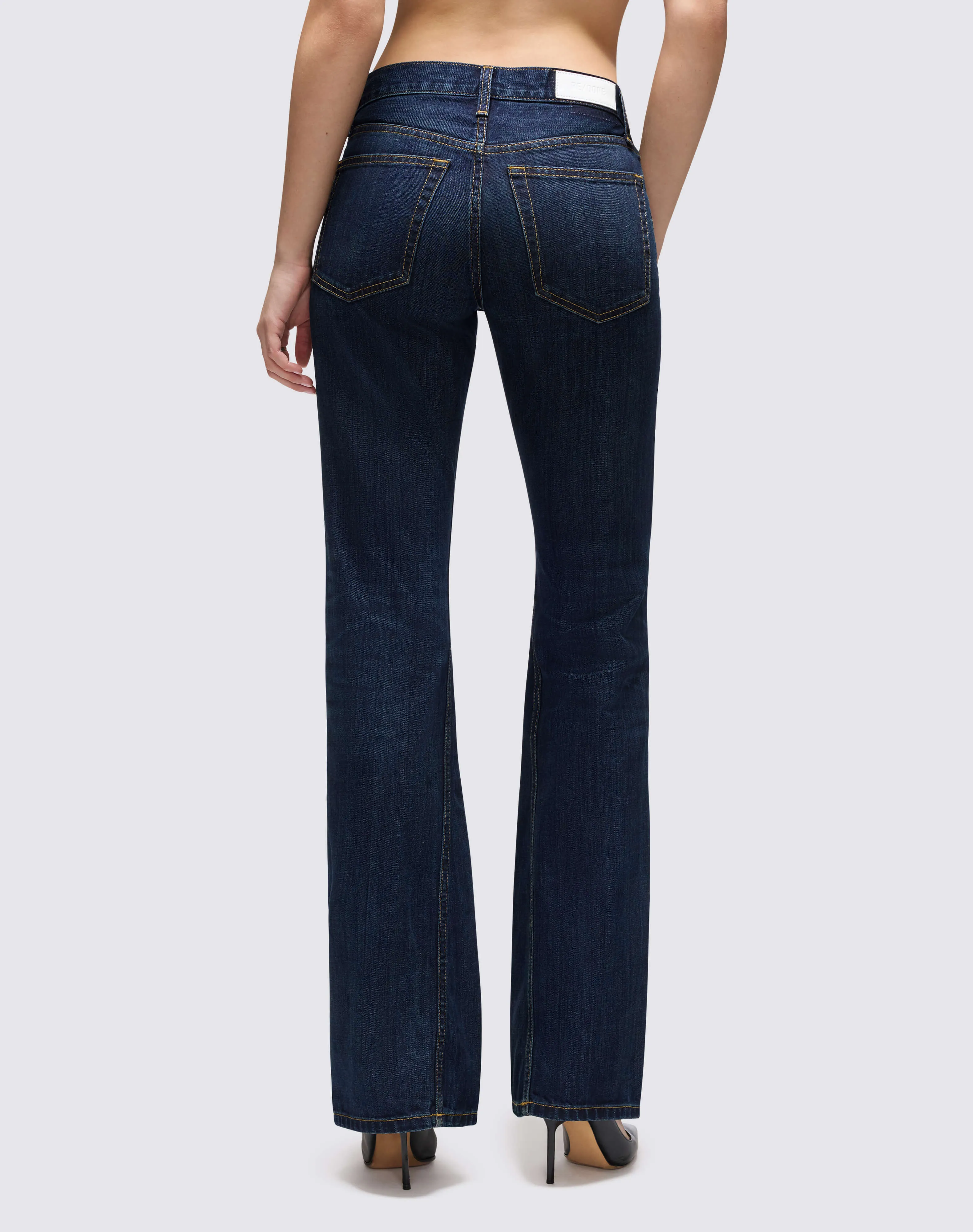 Twisted Mid Rise Bootcut - DK Lady Blue sold by Re/Done product image thumbnail 5