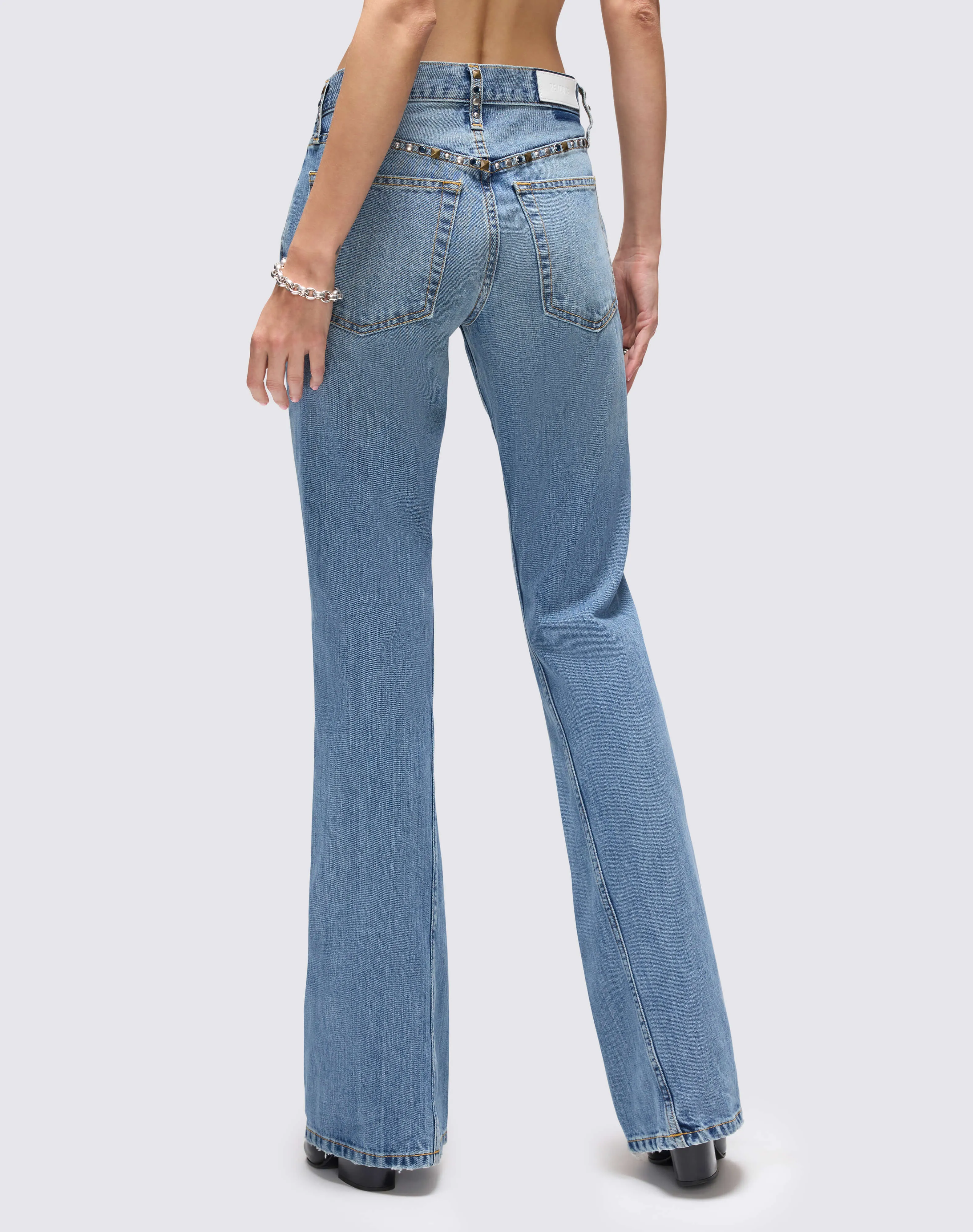 Twisted Mid Rise Bootcut - Thunderstruck sold by Re/Done product image thumbnail 5