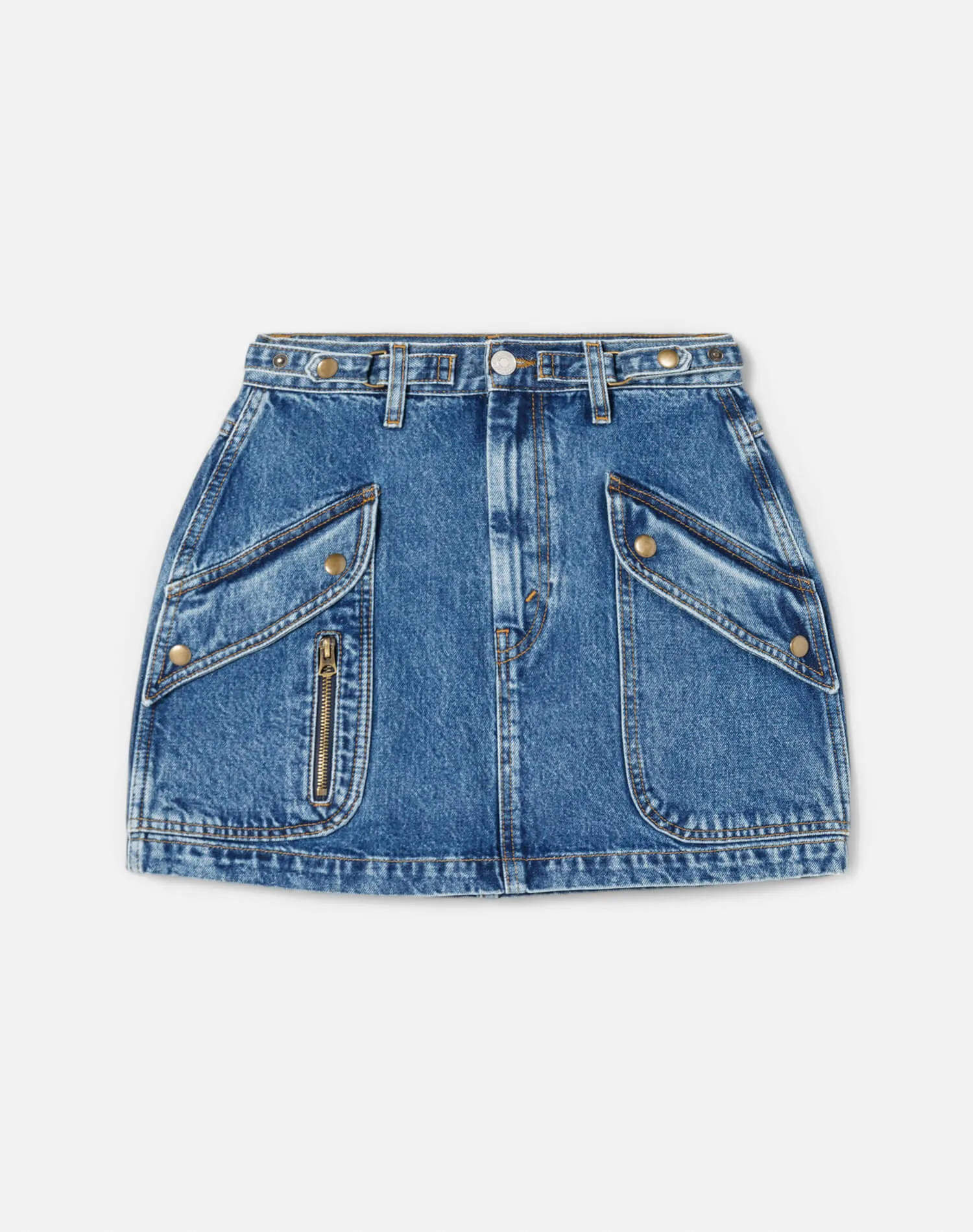 Racer Mini Skirt - Speedway sold by Re/Done
