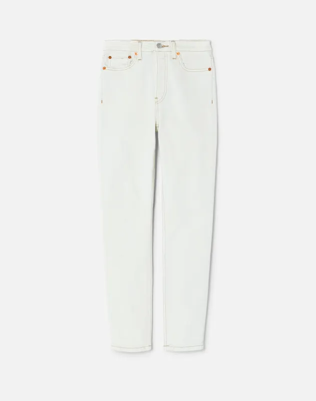 Comfort Stretch High Rise Ankle Crop - Bleach Like made by Re/Done