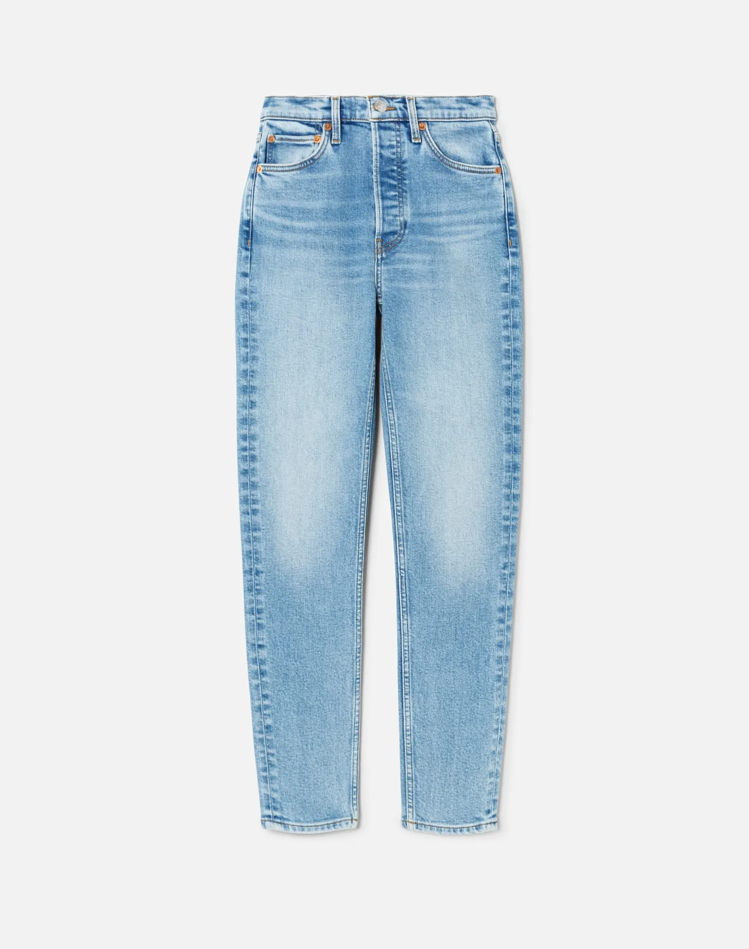 Comfort Stretch High Rise Ankle Crop - Faded Topaz sold by Re/Done