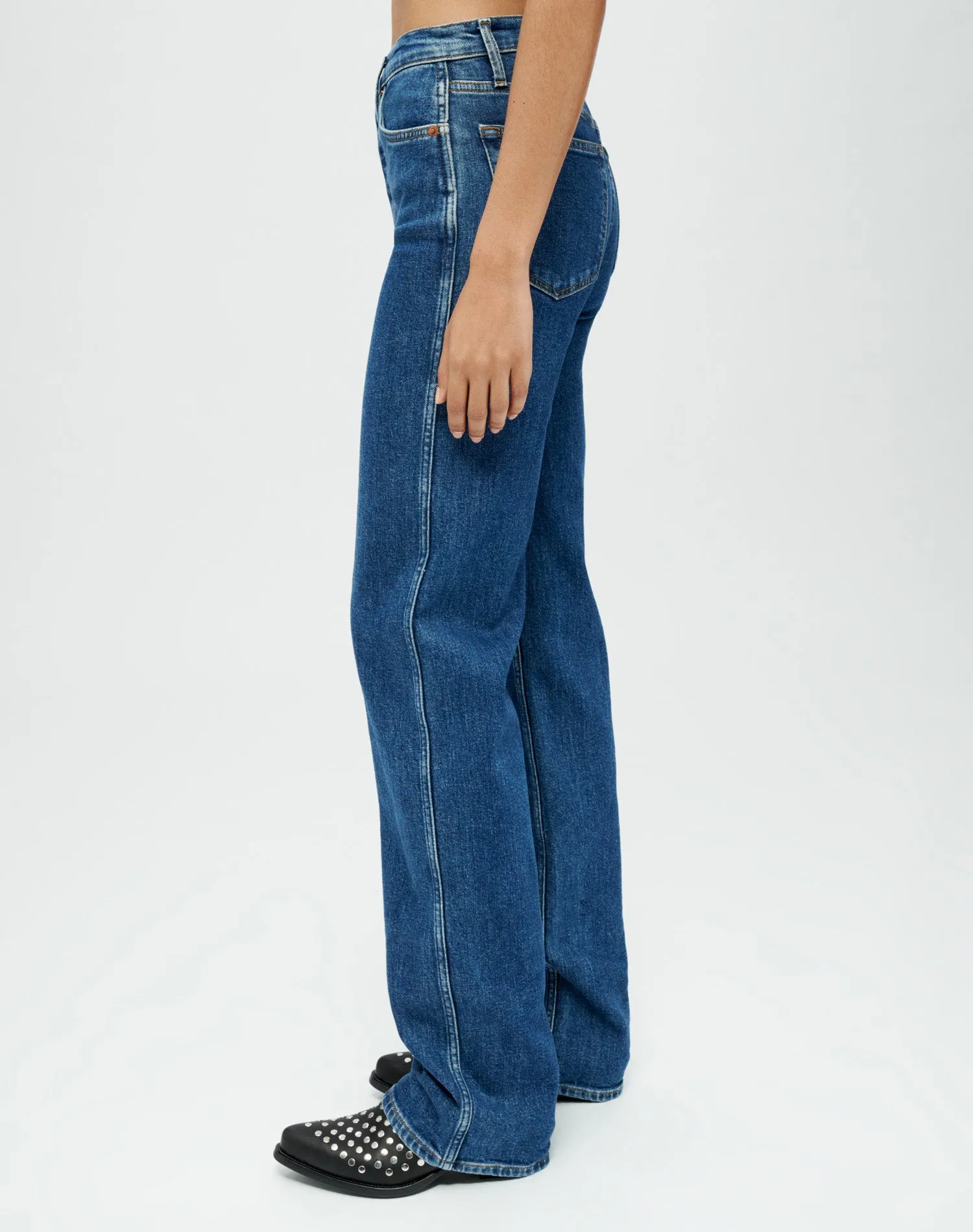 Comfort Stretch High Rise Loose - Western Rinse sold by Re/Done product image thumbnail 4