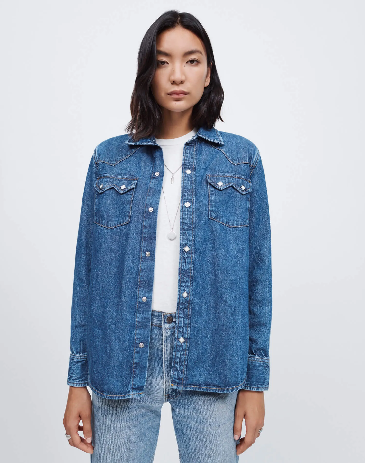 50s Sawtooth Western Shirt - Heritage Medium sold by Re/Done product image thumbnail 3