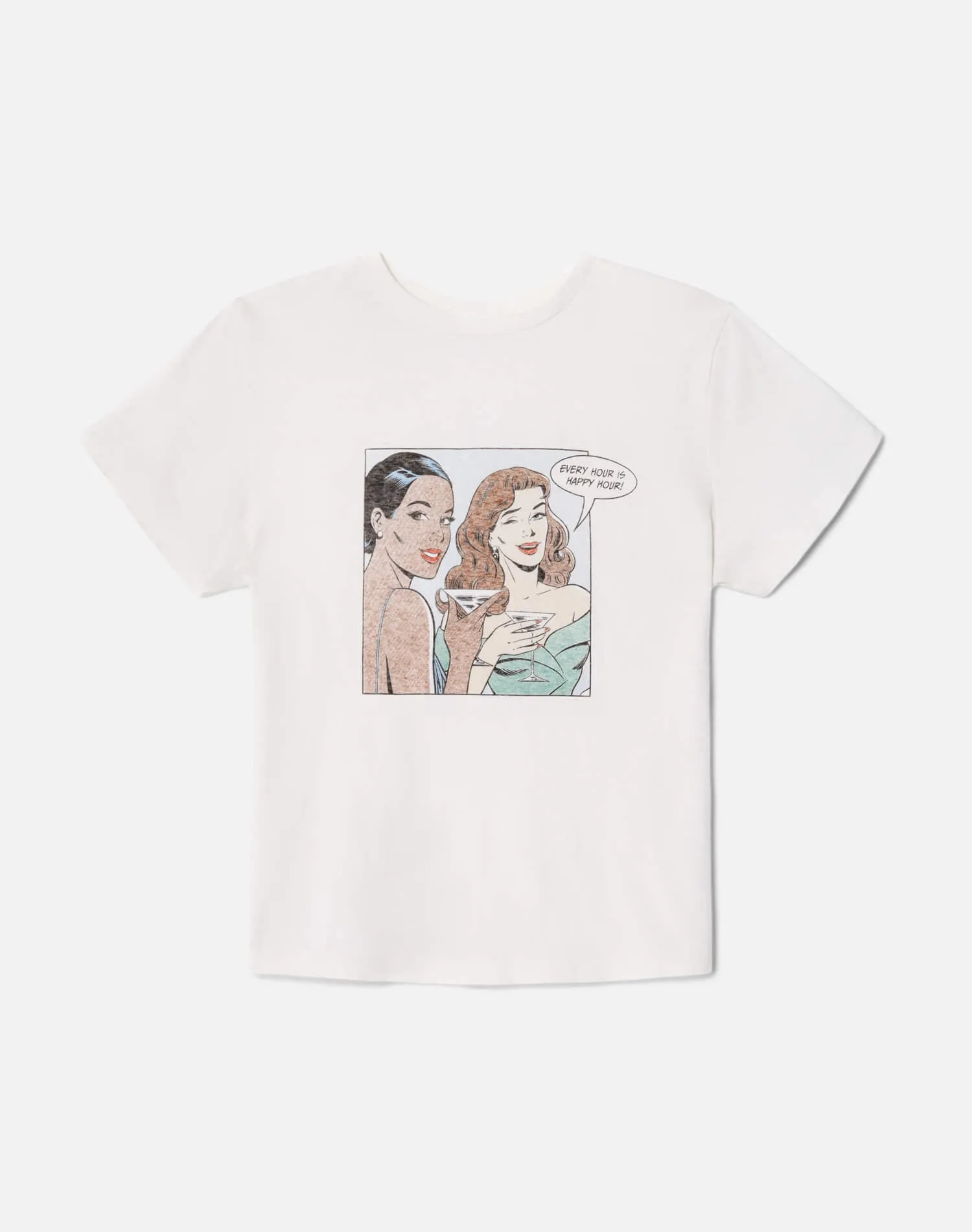 Classic Tee Happy Hour - Vintage White sold by Re/Done