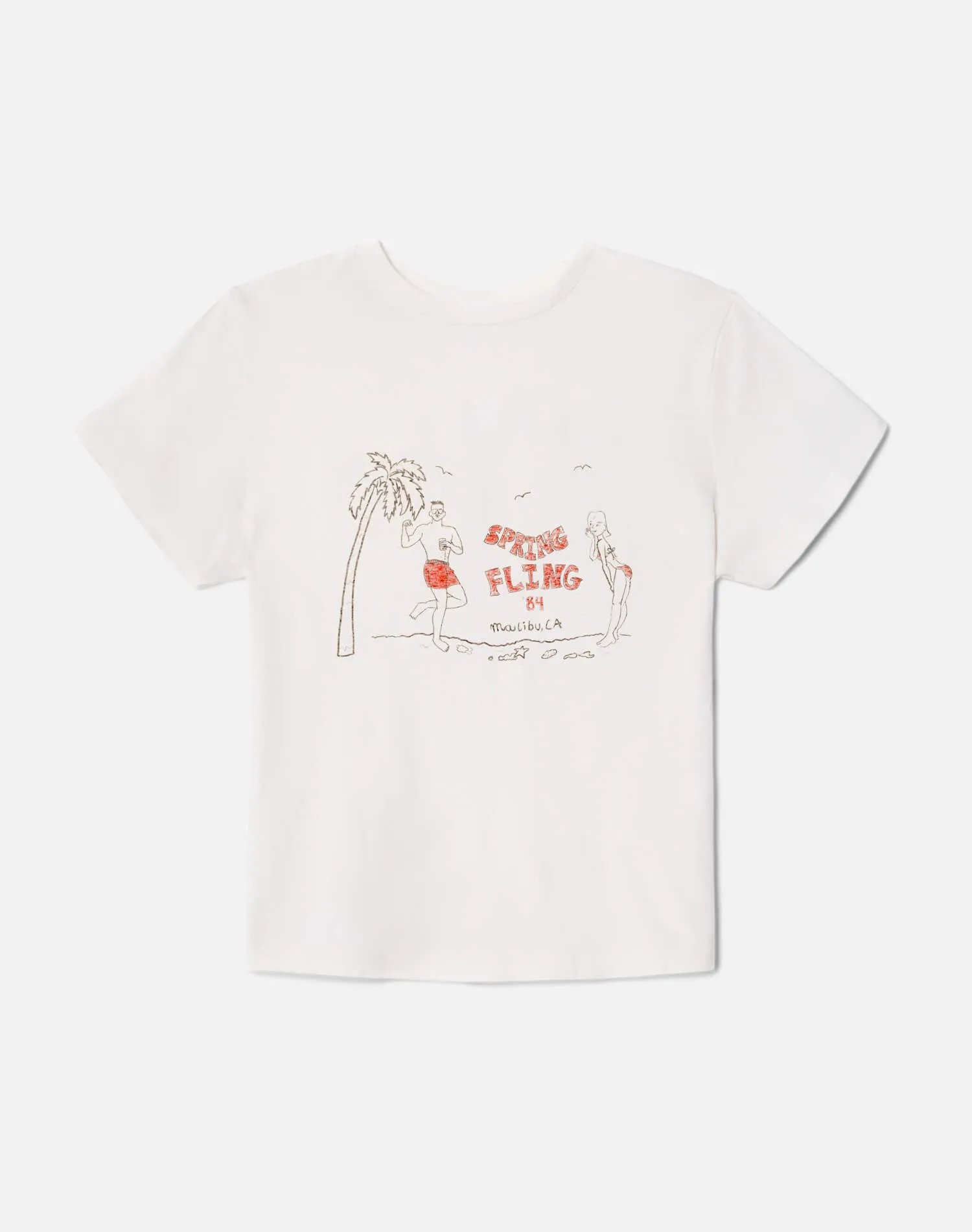 Surplus Classic "Spring Fling" Tee - Vintage White sold by Re/Done