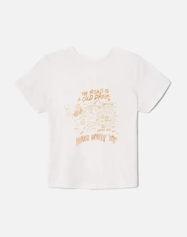 Surplus Classic Tee Burnout Classic "Death Valley Tap" Tee - Vintage White made by Re/Done