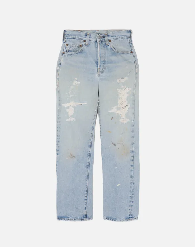 Vintage 80s Selvege Repaired Levi's 501s - #1583 made by Re/Done