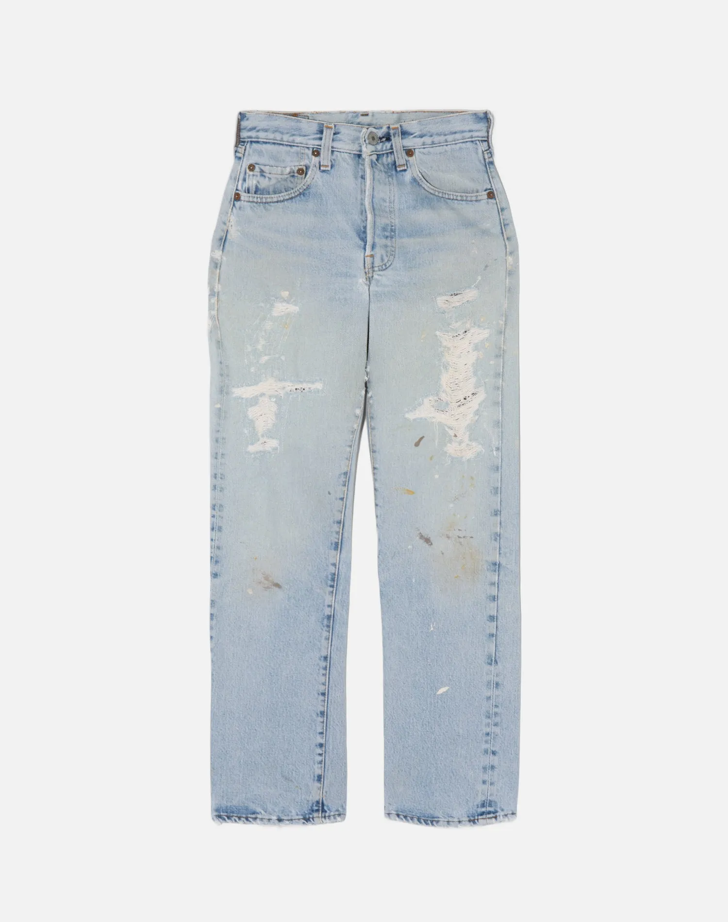 Vintage 80s Selvege Repaired Levi's 501s - #1583 sold by Re/Done