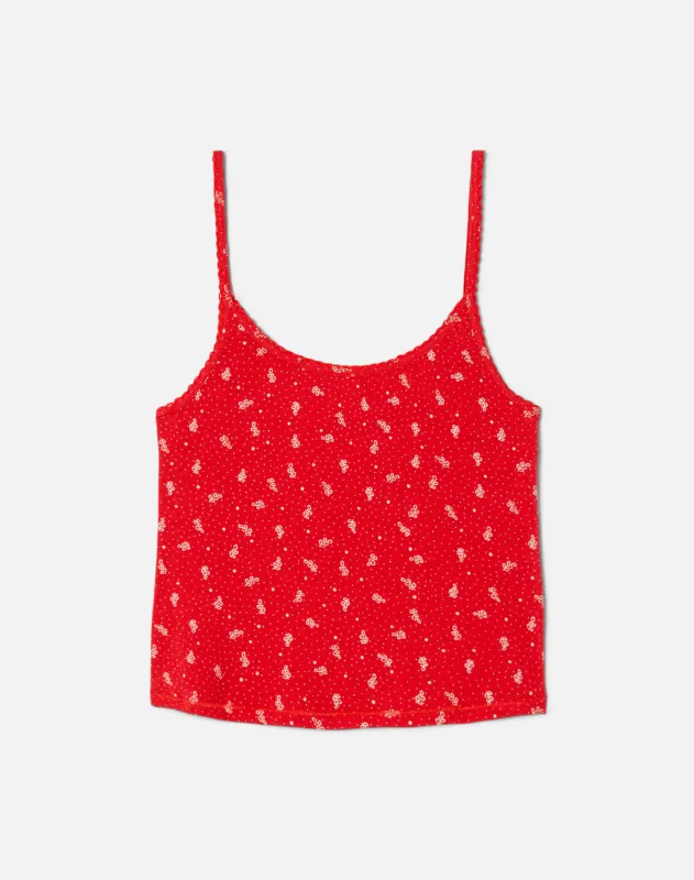 Surplus Pointelle Jolie Tank - Bandana Print made by Re/Done