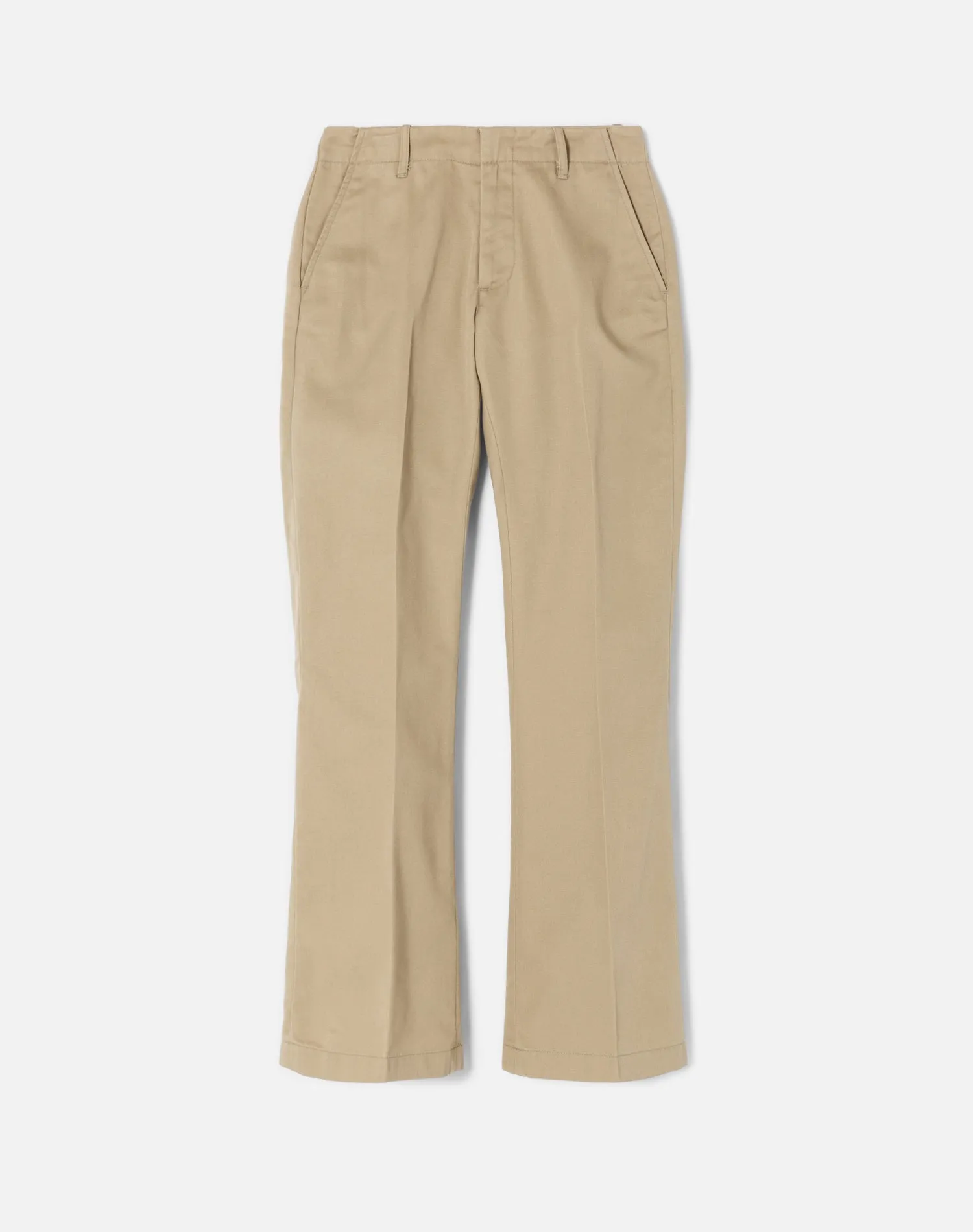 Surplus Mid Rise Wide Leg Trouser - Washed Khaki sold by Re/Done