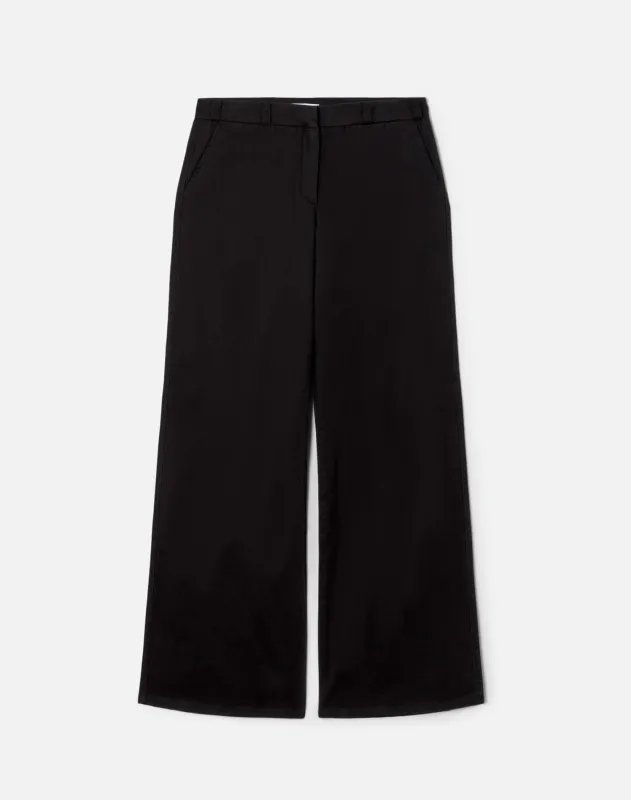 Surplus Mid Rise Wide Leg Trouser - Washed Black made by Re/Done