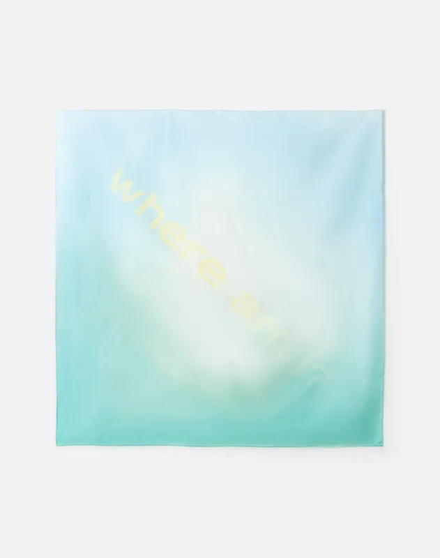 Silk Scarf - Green made by Re/Done