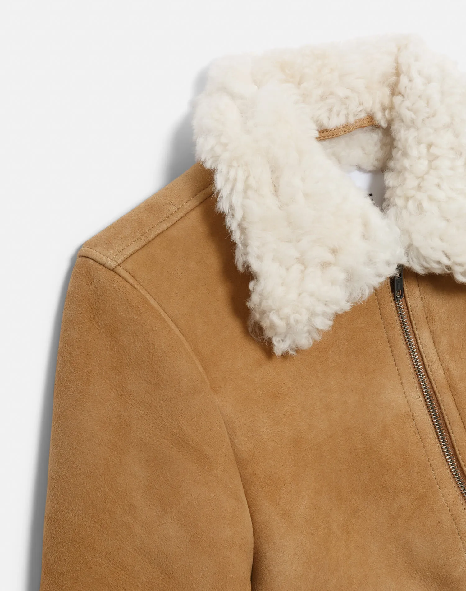 Shearling Bomber - Tobacco sold by Re/Done product image thumbnail 3