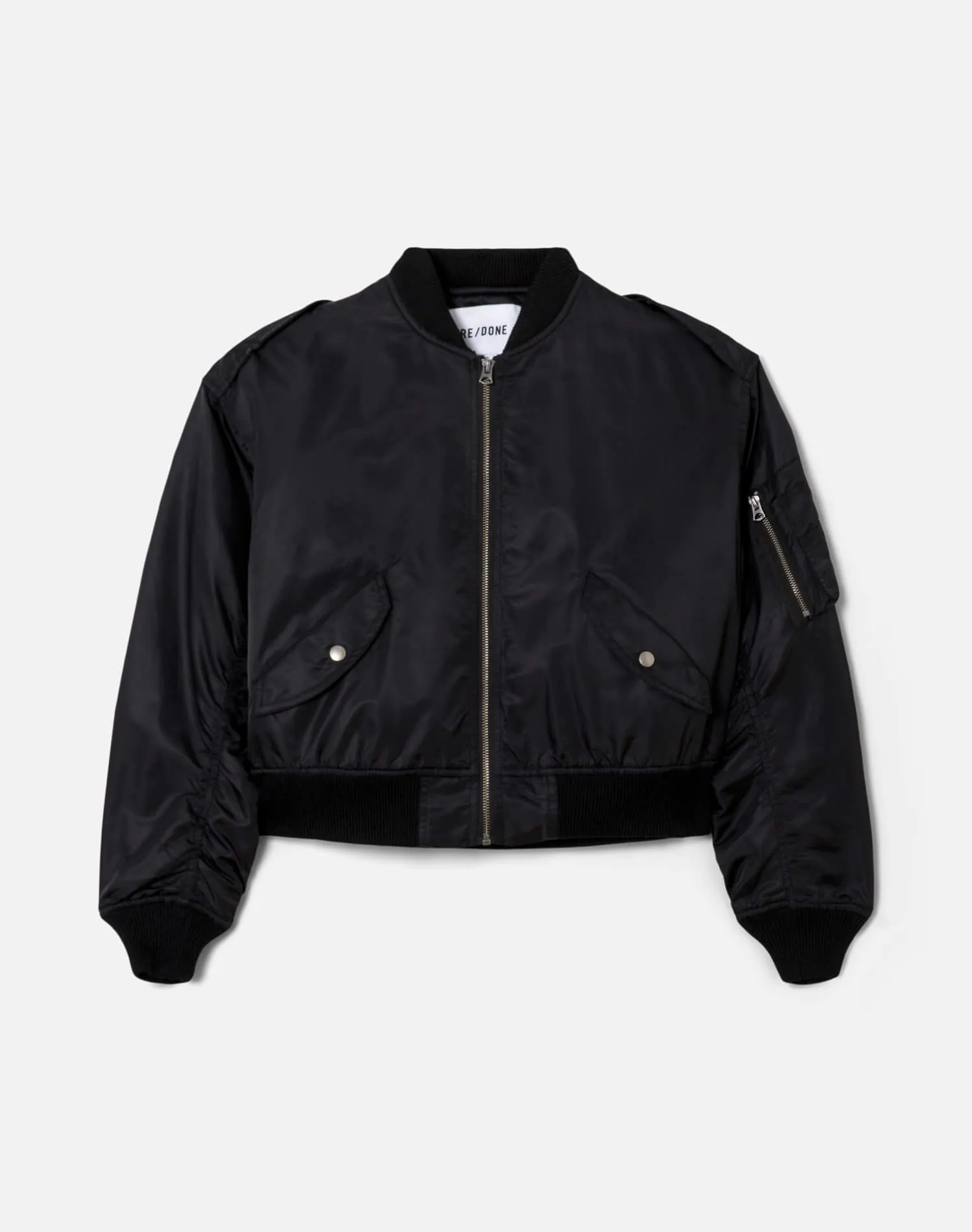 Classic Bomber Jacket - Black (858) sold by Re/Done