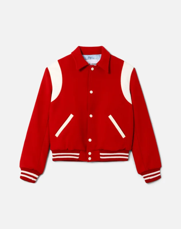 Varsity Jacket - Red made by Re/Done