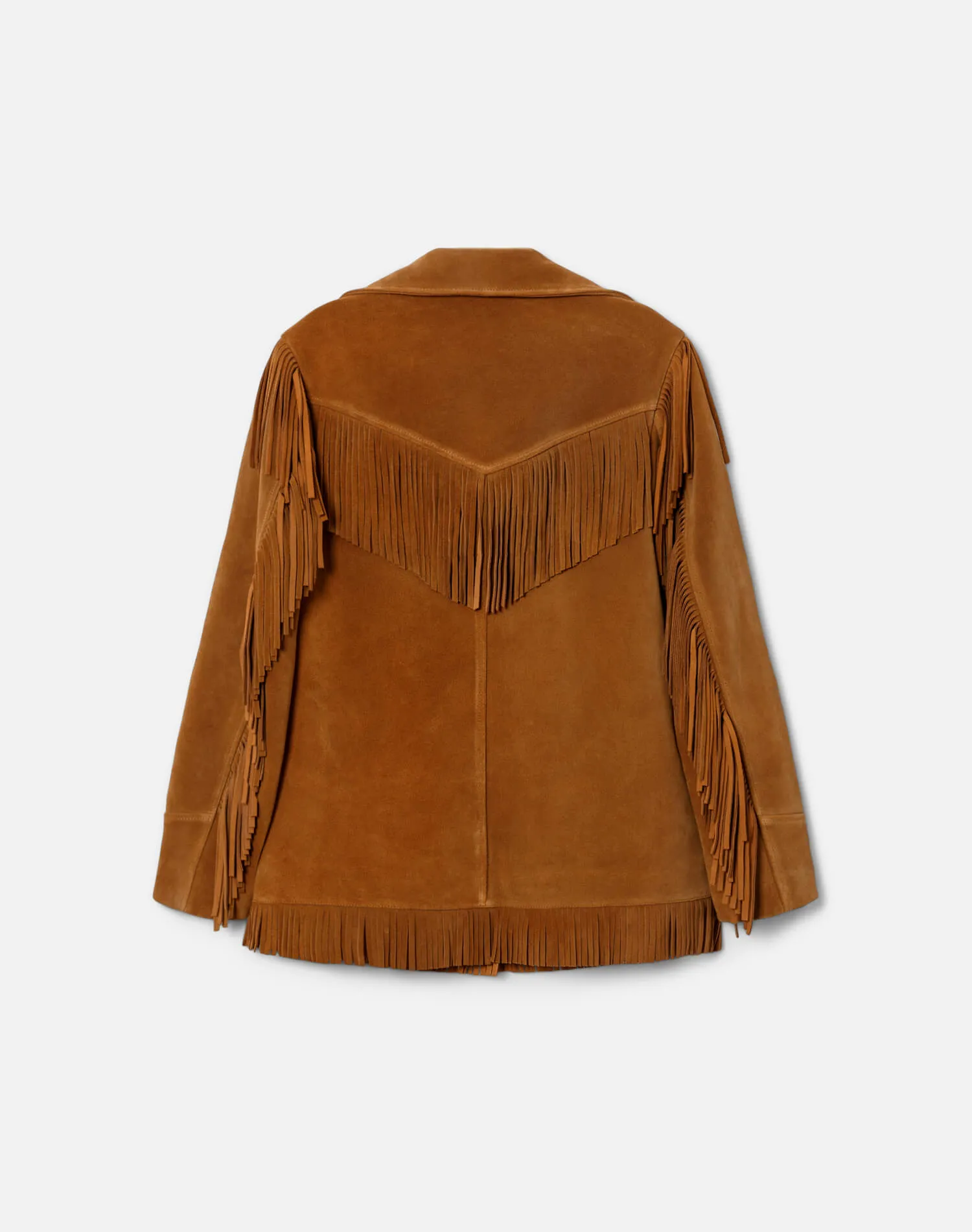 Suede Fringe Leather Jacket - Tan sold by Re/Done product image thumbnail 2