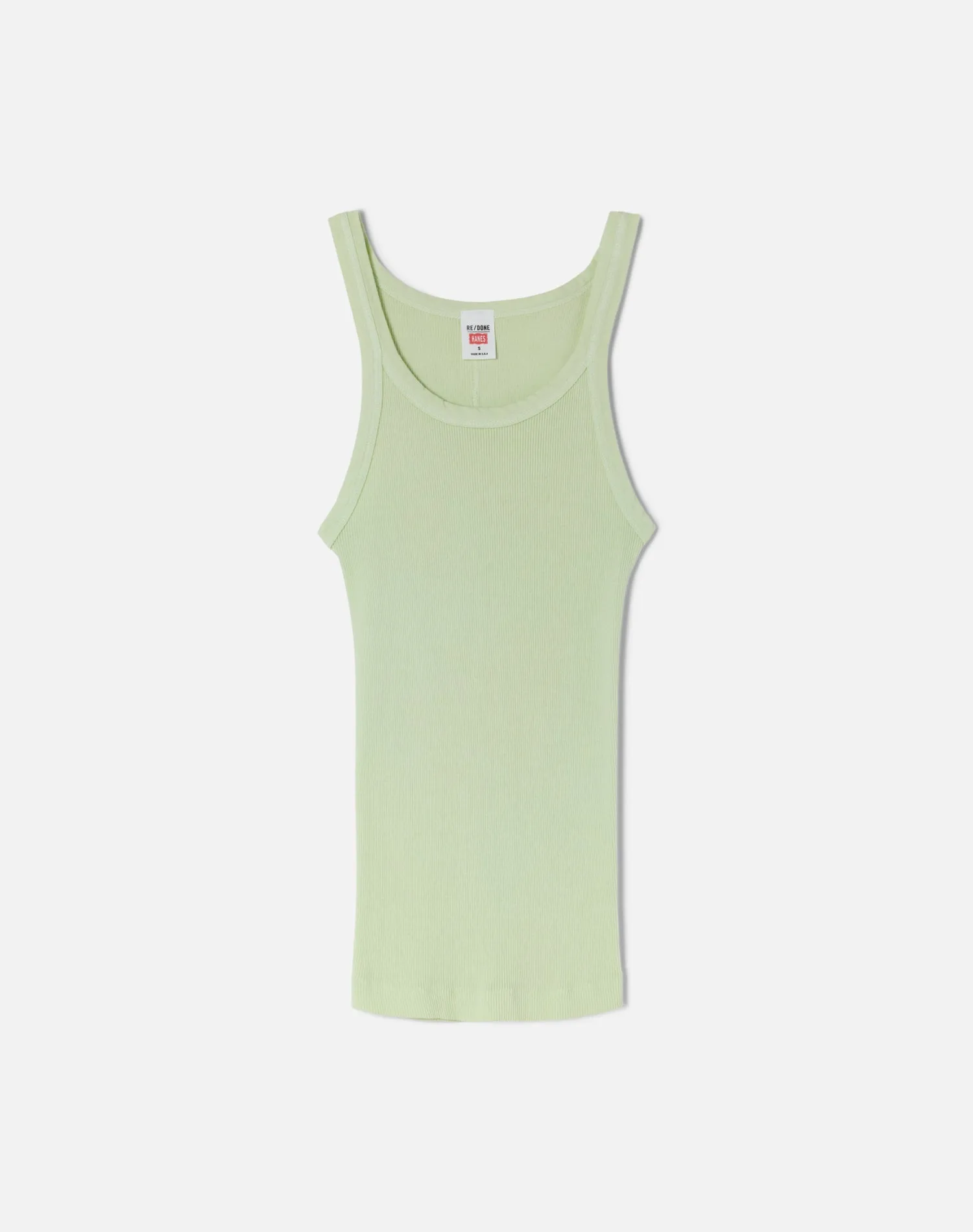 Ribbed Tank - Pistachio sold by Re/Done