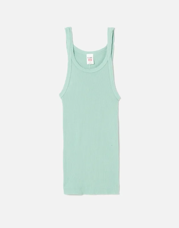 Ribbed Tank - Spearmint made by Re/Done