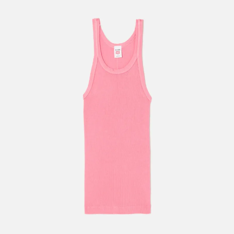 Ribbed Tank - Sakura made by Re/Done