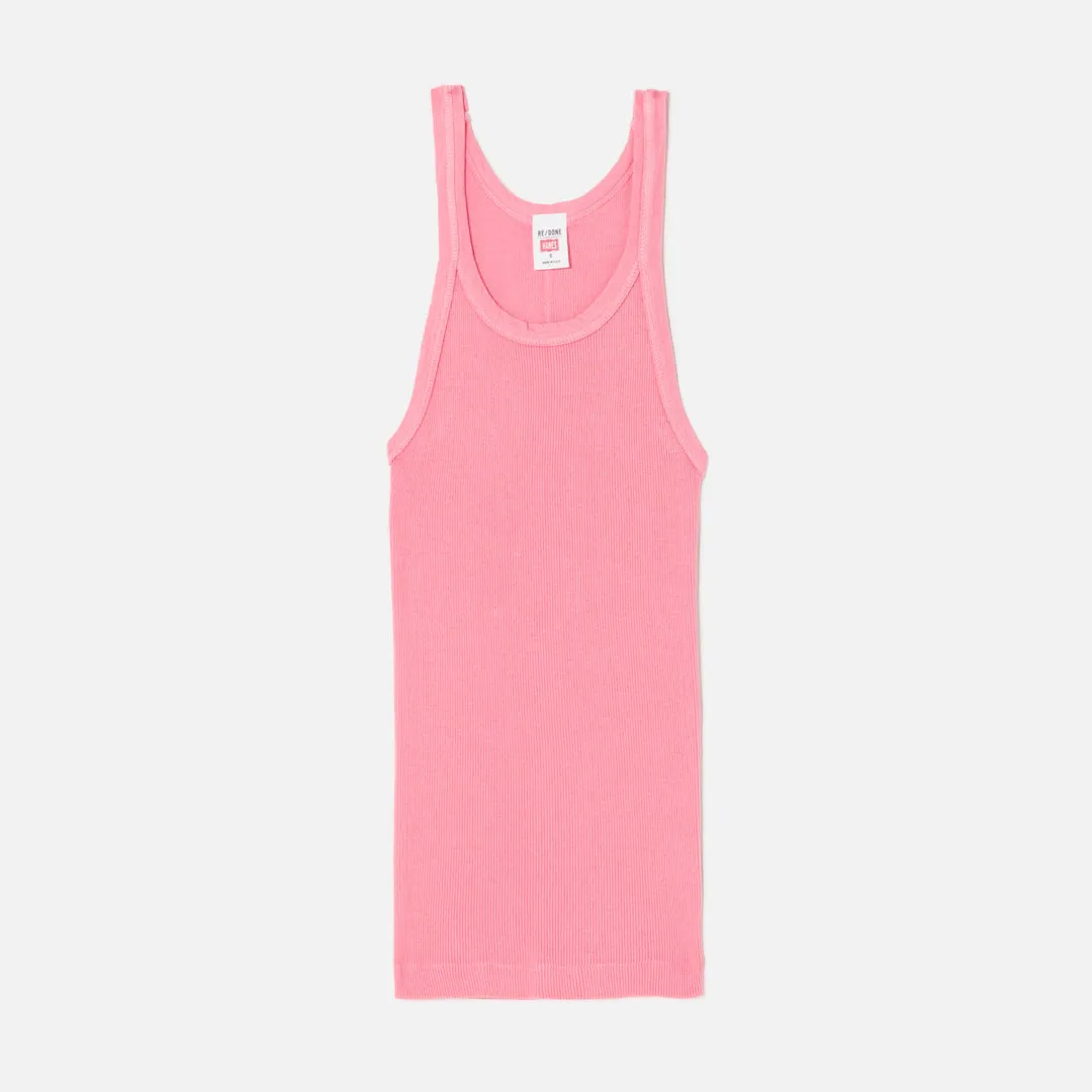 Ribbed Tank - Sakura sold by Re/Done