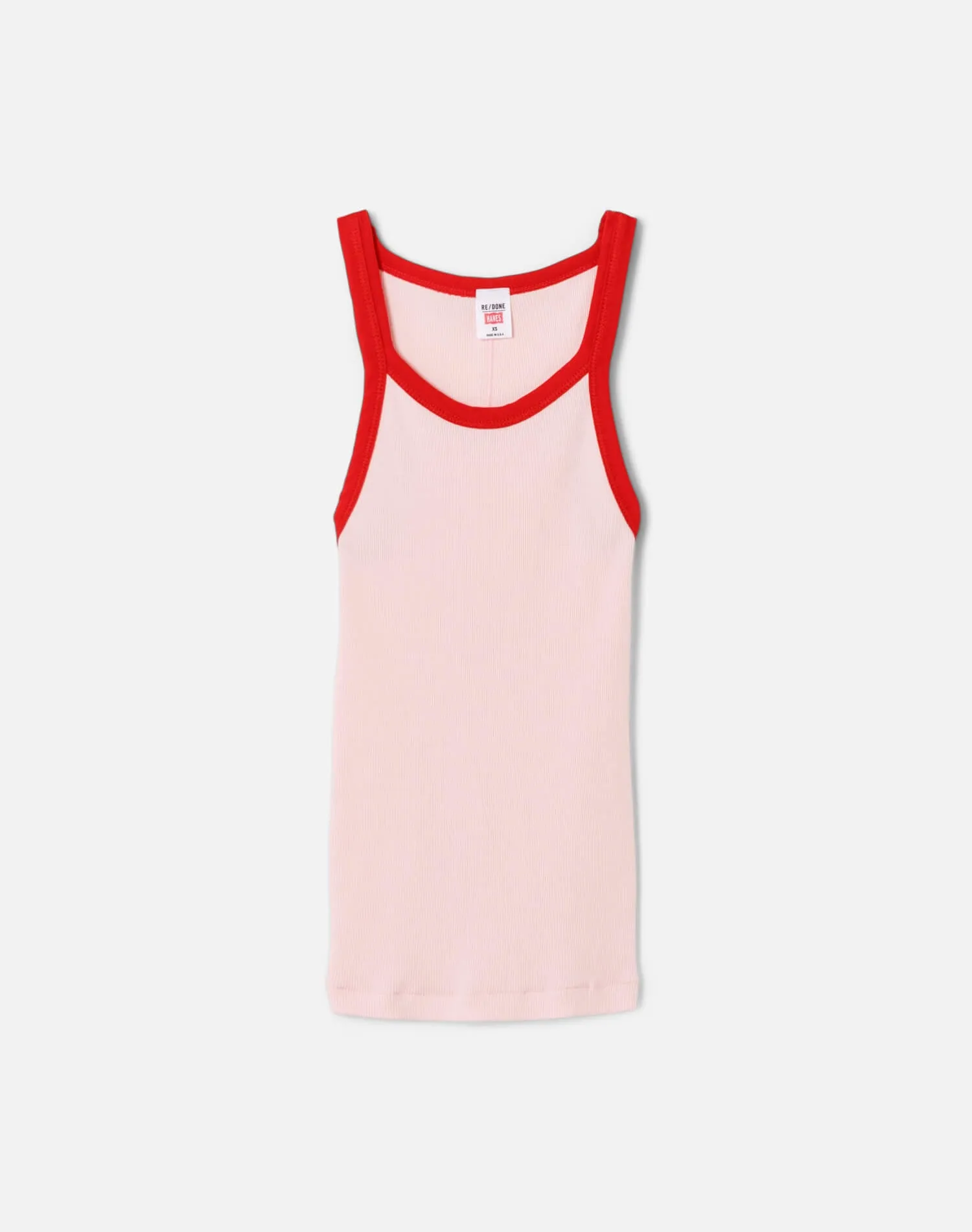 Ribbed Tank - Dahlia with Ruby sold by Re/Done
