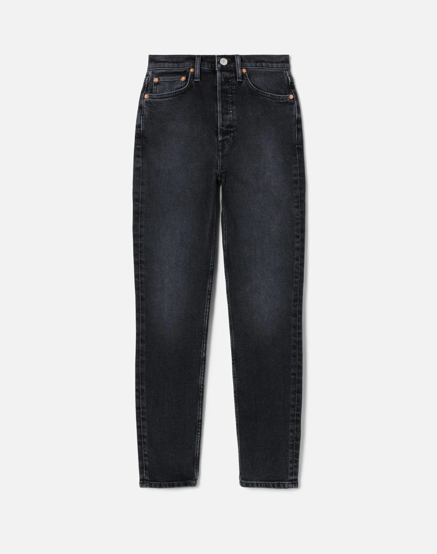 Comfort Stretch High Rise Ankle Crop - Washed Noir sold by Re/Done