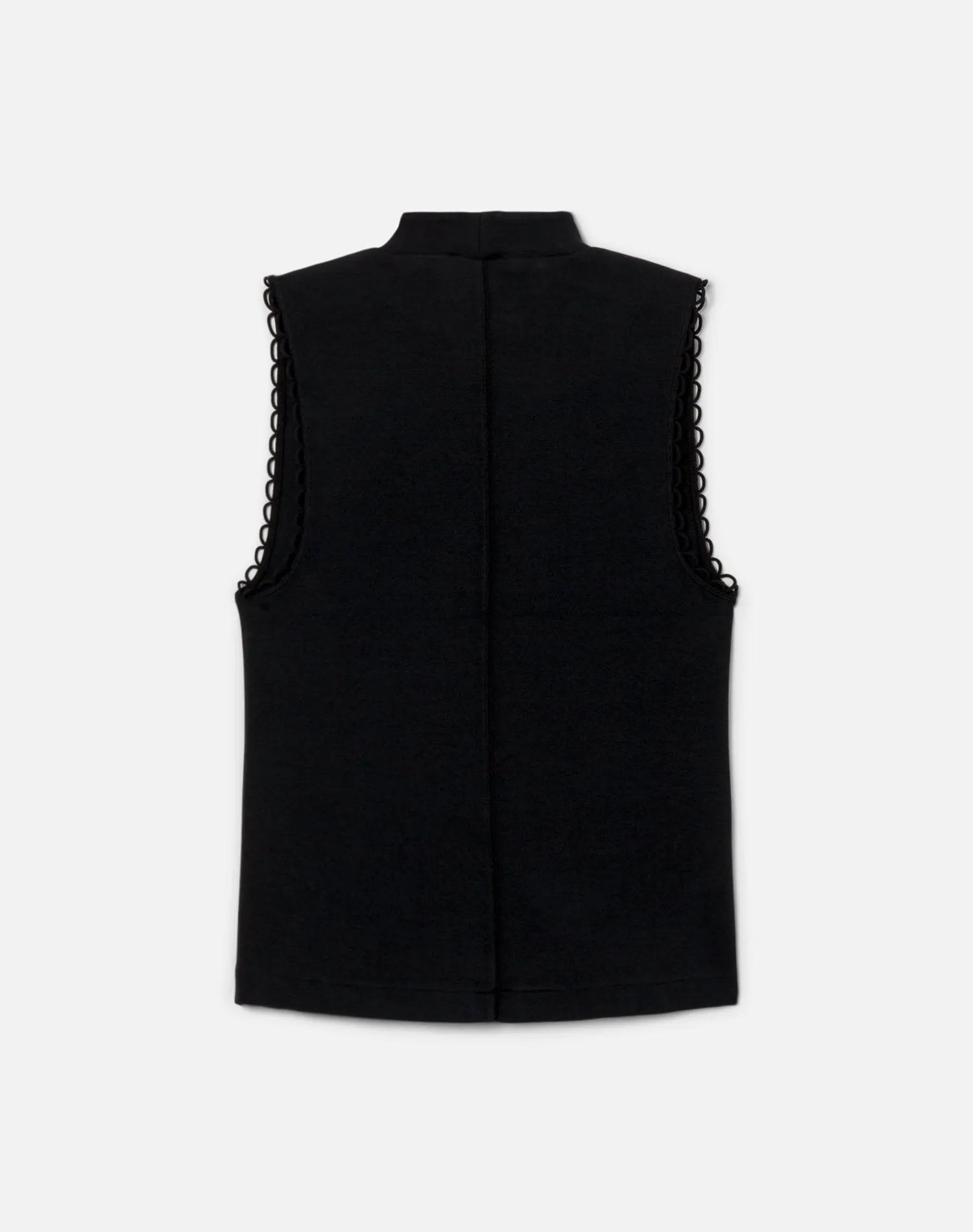 Mock Neck Scallop Tank - Black sold by Re/Done product image thumbnail 2