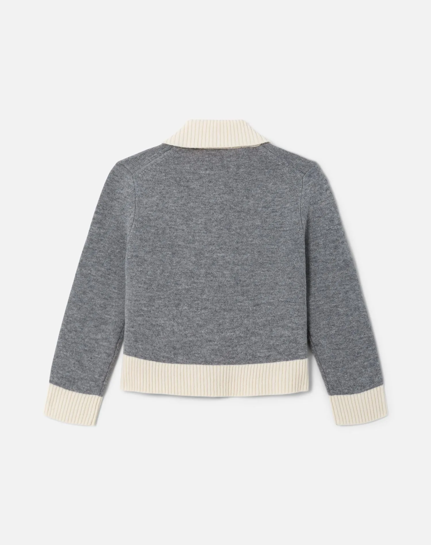 Pearl Contrast Cardi - Heather Grey Ivory sold by Re/Done product image thumbnail 2