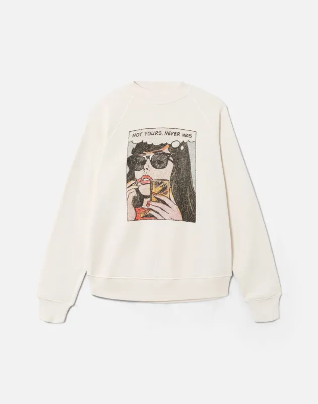 Classic Crewneck Not Yours - Vintage White made by Re/Done