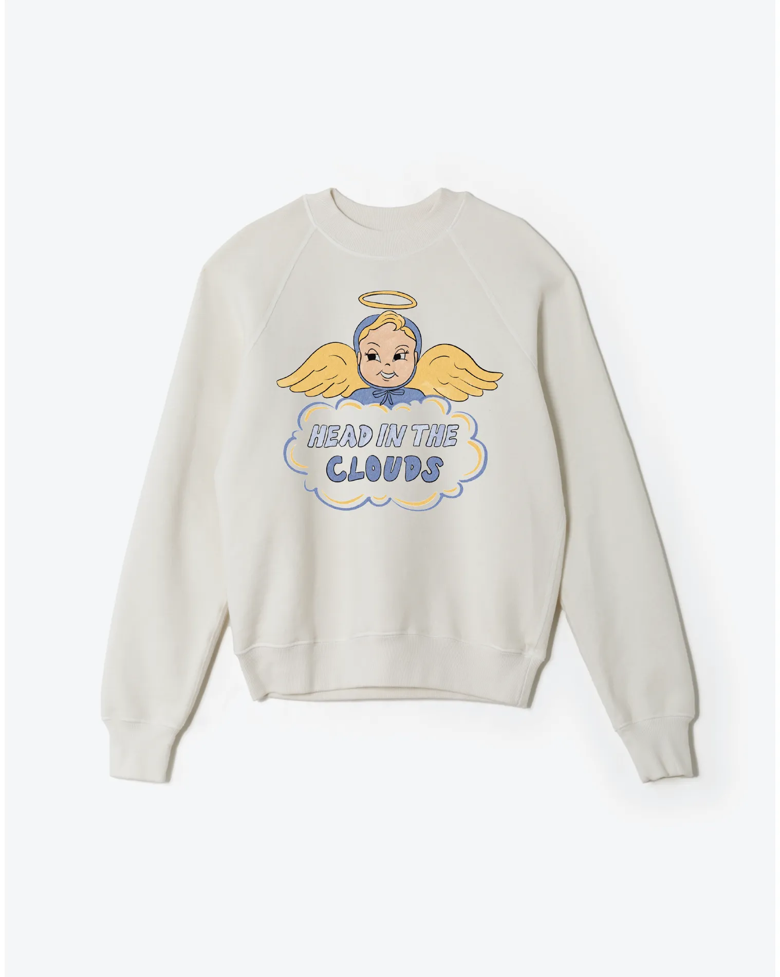 Classic Crewneck Clouds - Vintage White sold by Re/Done