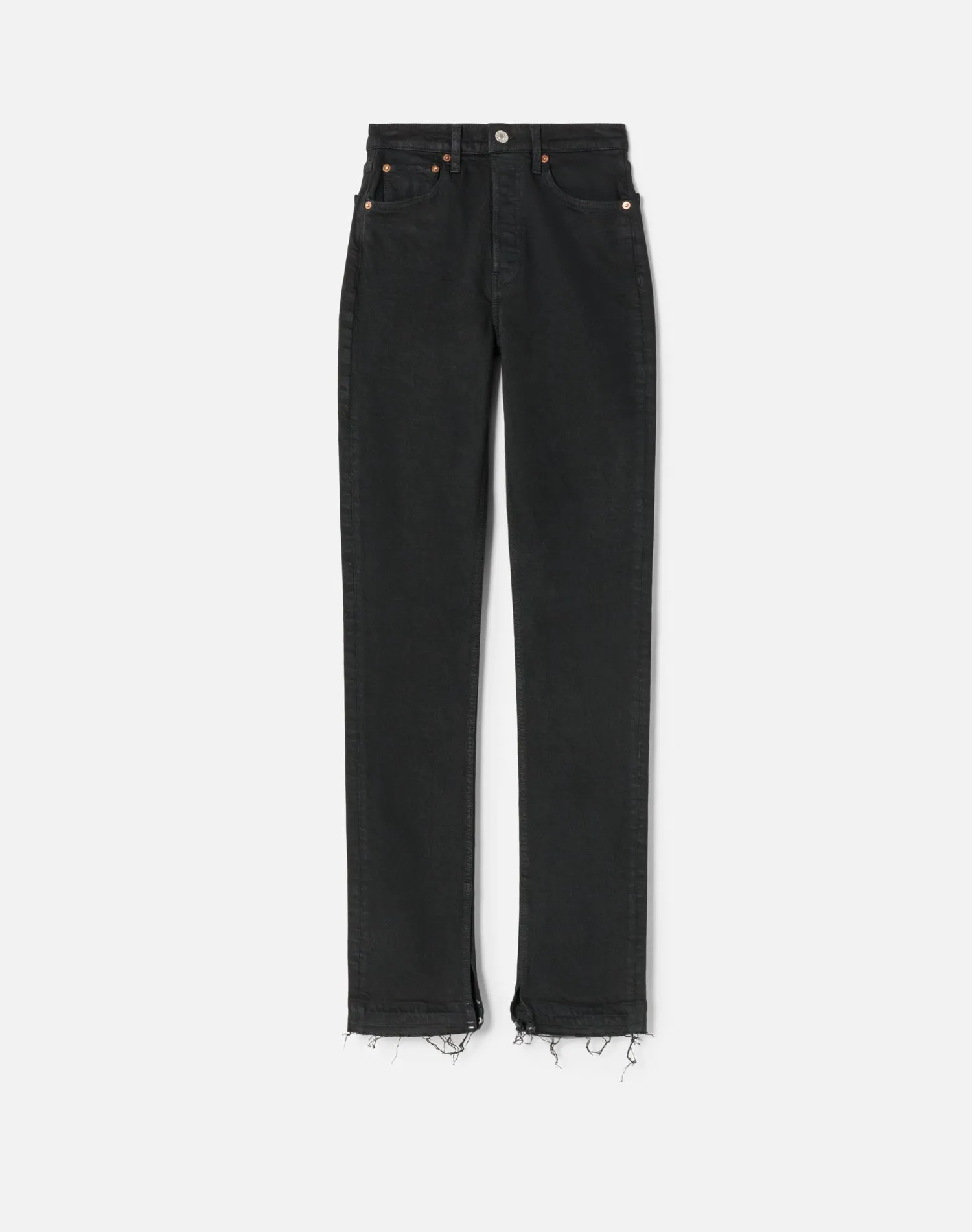 70s High Rise Skinny Boot - Black sold by Re/Done