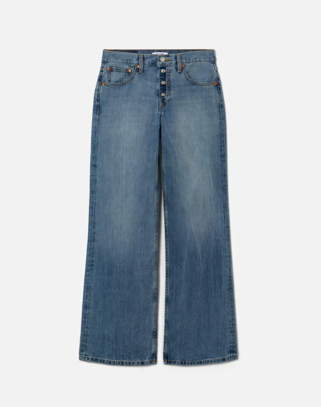 Surplus Mid Rise Wide Leg - Authentica Indigo made by Re/Done