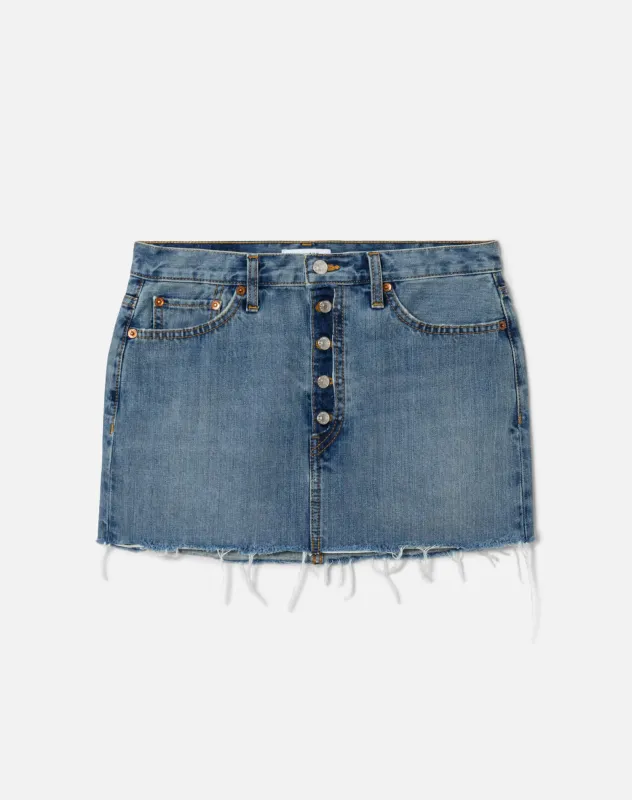 Surplus Lynn Skirt - Authentica Indigo made by Re/Done