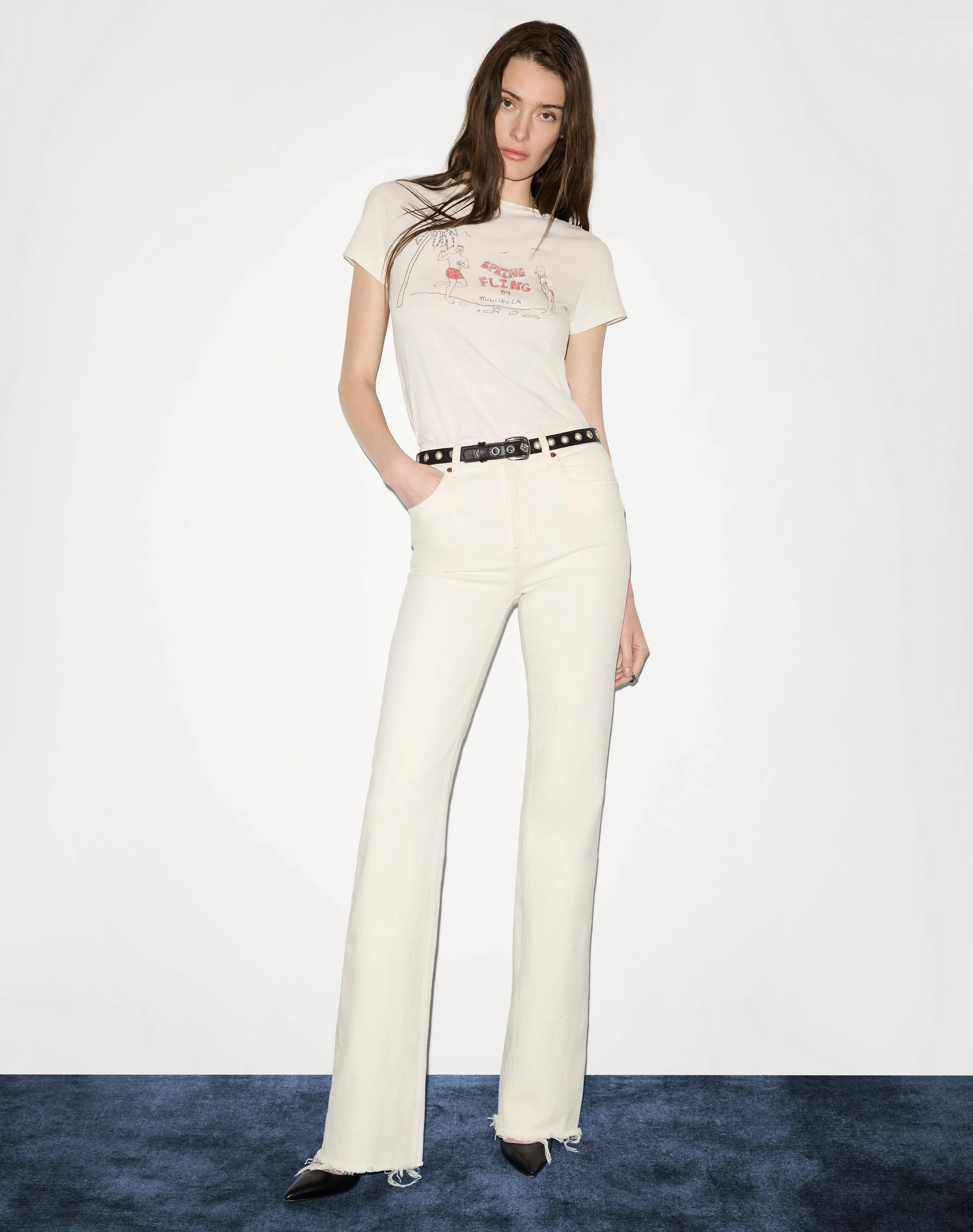 Surplus Comfort Stretch 70s Bootcut - Crema sold by Re/Done product image thumbnail 4