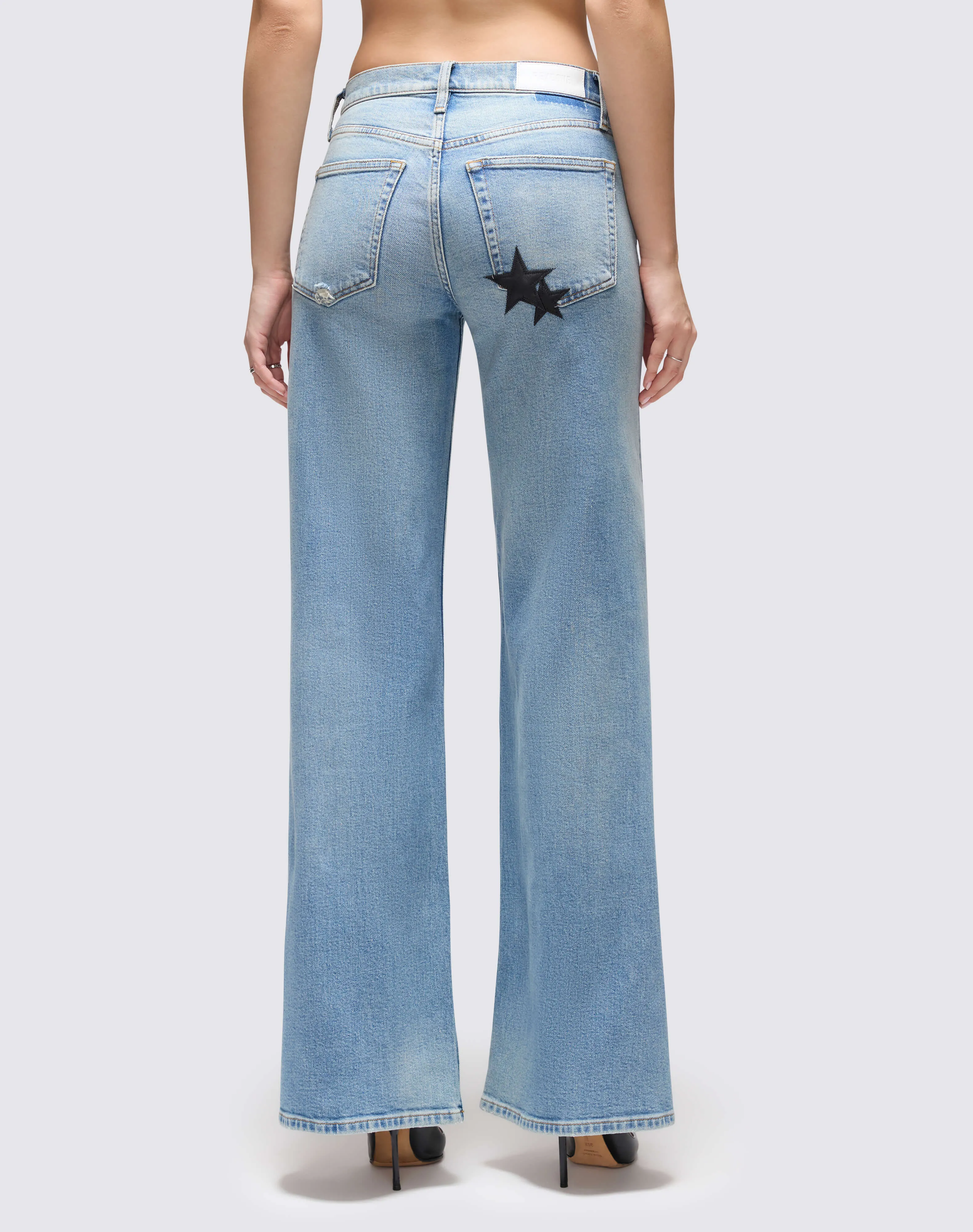 Mid Rise Wide Leg - Opal Indigo Star Size: 26 sold by Re/Done product image thumbnail 5