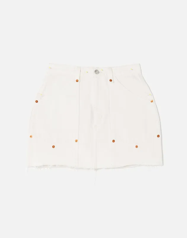 Workwear Skirt - Vintage White made by Re/Done