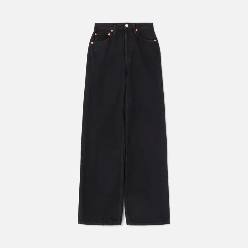 70s Ultra High Rise Wide Leg - Black Flow made by Re/Done