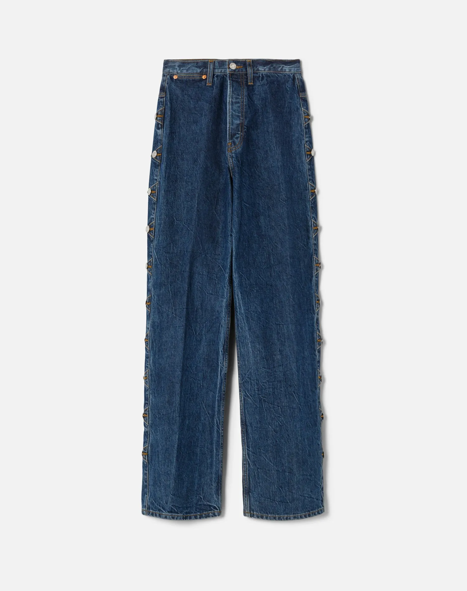 Western High Rise Loose - Rustic Indigo Size 25 sold by Re/Done
