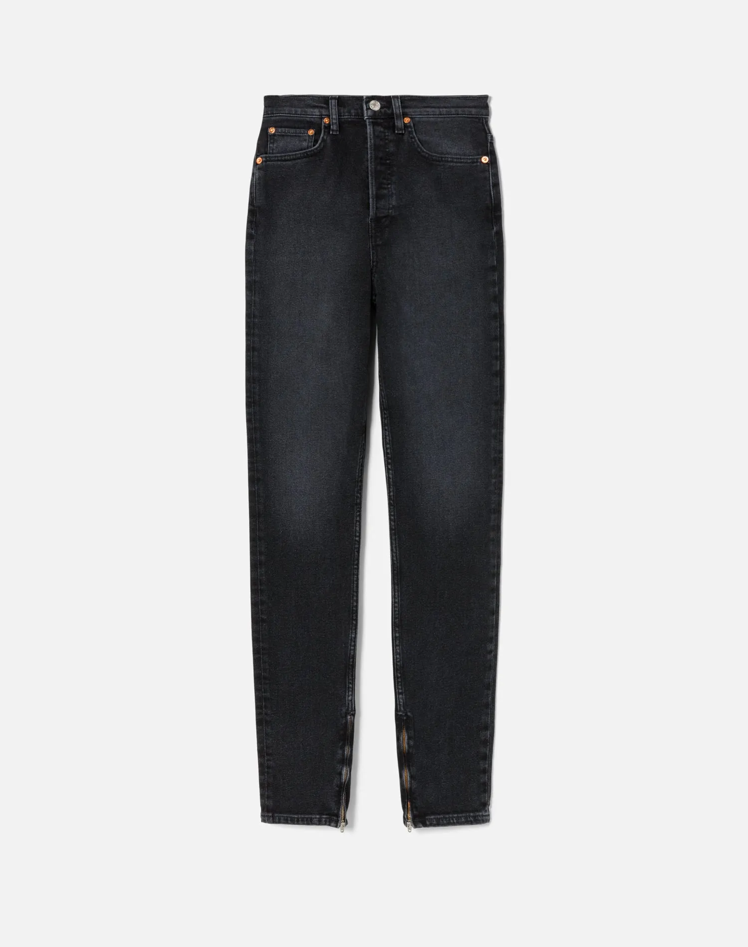 Comfort Stretch Super High Drainpipe - Washed Noir sold by Re/Done