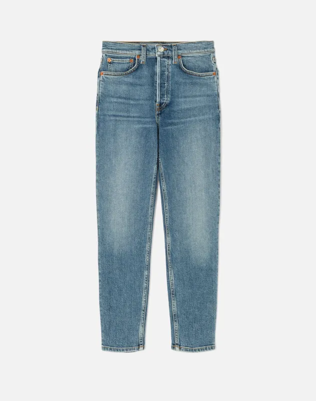 Comfort Stretch High Rise Ankle Crop - Mid 70s made by Re/Done