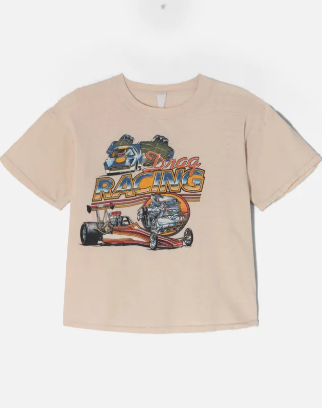 Vintage 70s Drag Racing Tee - #1720 made by Re/Done