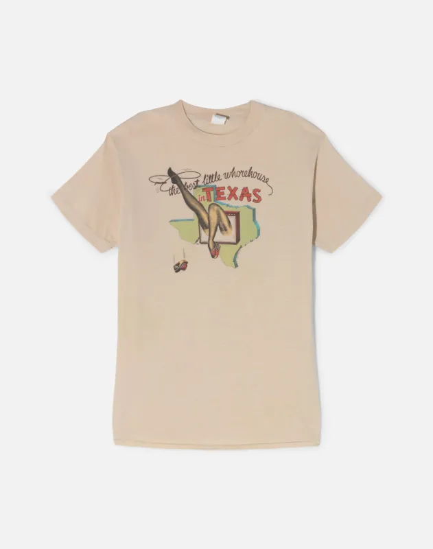 Vintage 70s The Best Little Whorehouse in Texas Tee - #1707 made by Re/Done
