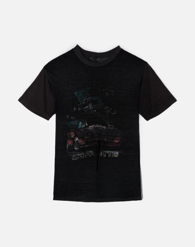 Vintage 80s Shredded Corvette Tee - #1704 made by Re/Done