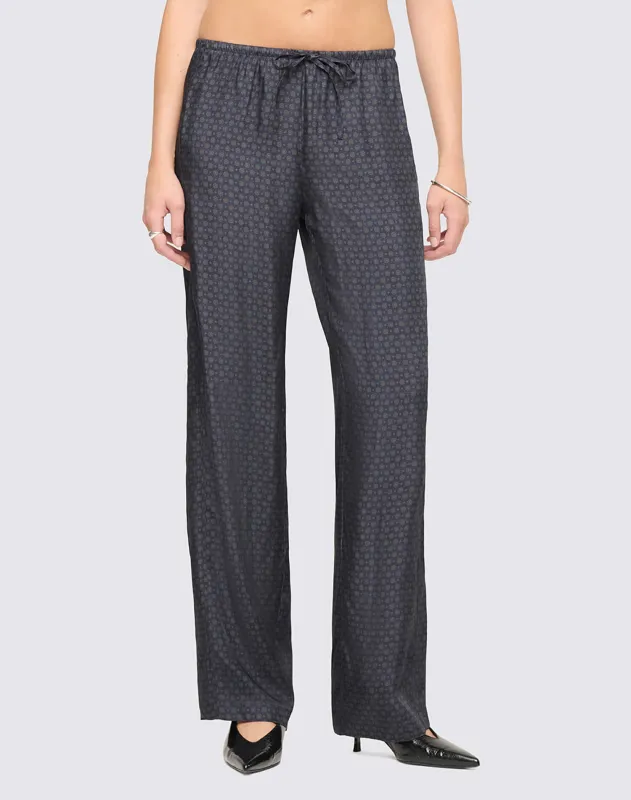 Cali Pant - Mini Navy Tie Print made by Re/Done