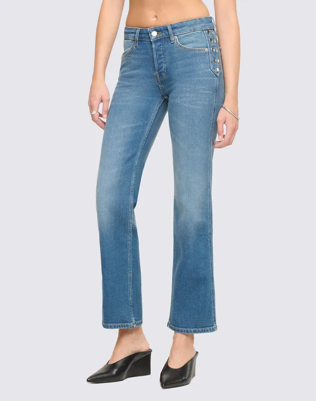 Slim Straight Crop - Melody Indigo made by Re/Done