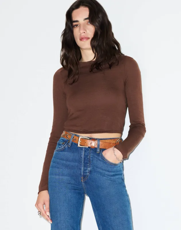 Nicki Pullover - Coffee Bean made by Re/Done