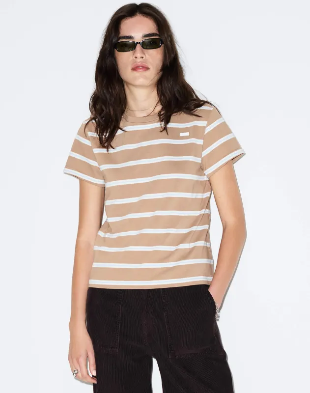 Classic Tee - Khaki Stripe made by Re/Done