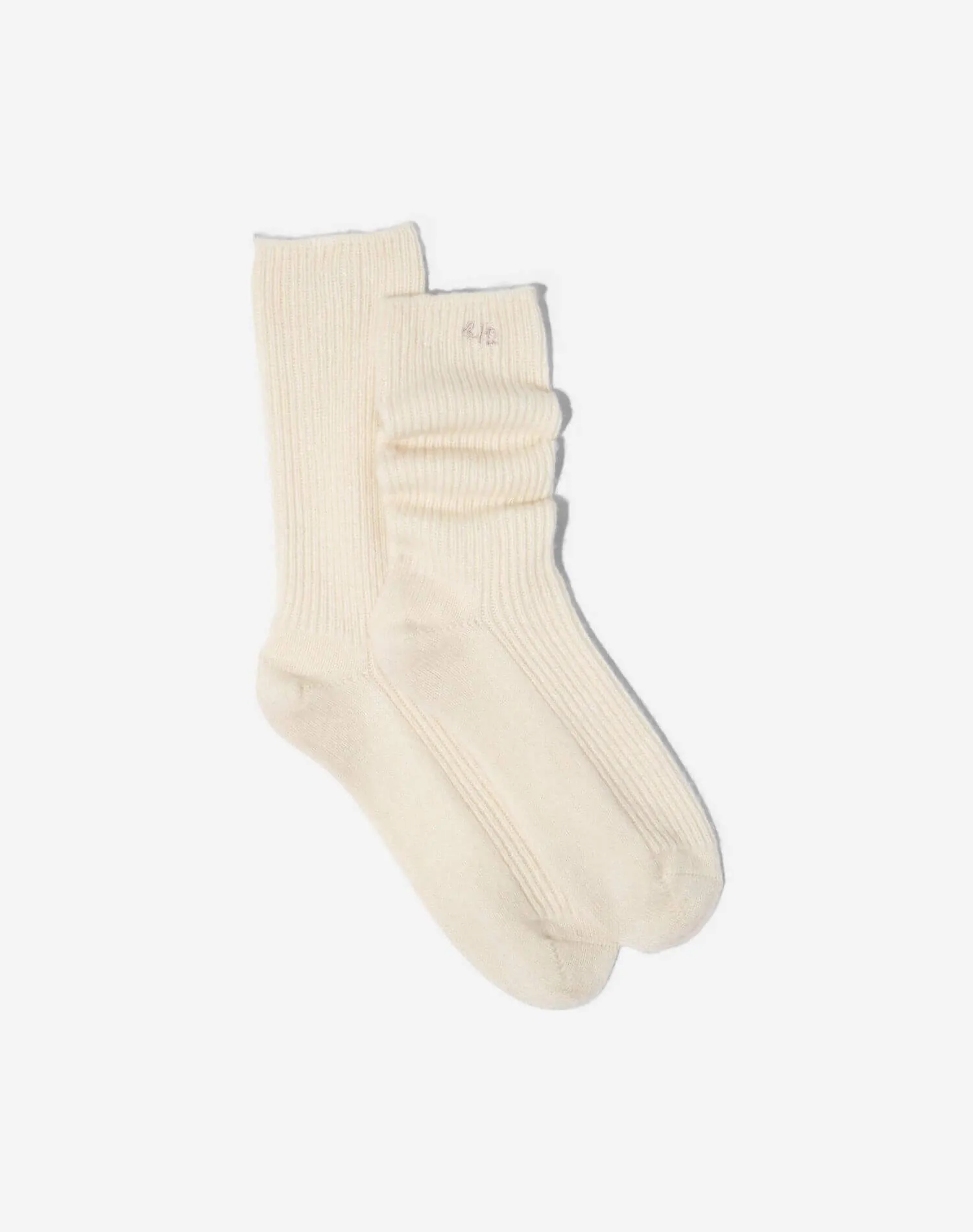 The Classic Cashmere Sock - Vintage White sold by Re/Done product image thumbnail 2